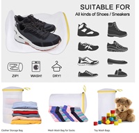 Sac de lavage en maille zippé, simple, pratique et de haute qualité, pour chaussures, idéal pour les détaillants - Nouveauté 2026 - Vente Flash