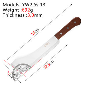 سكين راندان لتقطيع اللحم كساطور جزار للذبح بشفرة طويلة للمطاعم - Product Image 4