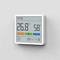 Luka ATuMan TH1 termohigrometer LCD Digital, kalender jam LCD Digital 3.67 inci dengan suhu Sensor kelembapan