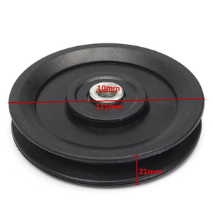 Heavy-Duty Durable im lặng màu đen nhựa thang máy bộ phận phòng tập thể dục phụ kiện tập thể dục 115 Mét rắn ròng rọc bánh xe - Product Image 5