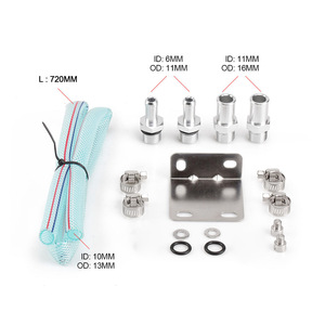 Kit de récupération d'huile en aluminium carré RASTP 750ML - Conception à déflecteurs pour système PCV, réduit l'accumulation de <span class=keywords><strong>carbone</strong></span>, comprend des tuyaux et des raccords - Product Image 5
