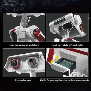 Khuôn Vua 21052 Đế Quốc Walker Mô Hình Mocstar Kế Hoạch Chiến Tranh Phim Trò Chơi Ucs Interstellar <span class=keywords><strong>Robot</strong></span> Anh Hùng Lắp Ráp Xây Dựng Khối Bộ - Product Image 4