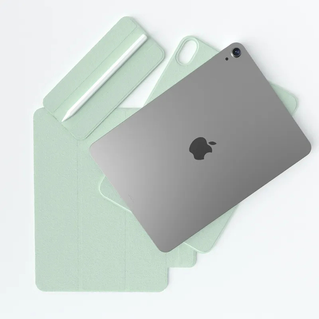 Kenke Triple Stand Flexible Magnetic Case IPad Air 4th 5th Ultra Slim Lightweight Tablet Cover with Buckle for IPad 10.9 Inch