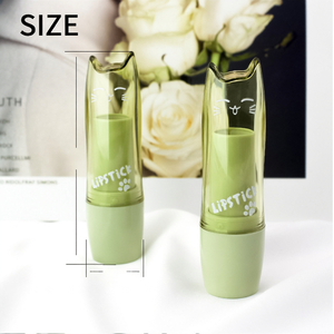 Contenitore Portatile Vuoto per Rossetto, Design Coreano con Gatto e Tè Verde, Contenitore Cosmetico Carino - Product Image 2