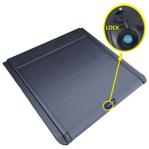 Pick-up osaier avec verrouillage manuel, <span class=keywords><strong>volet</strong></span> roulant rétractable en aluminium, couvercle supérieur de <span class=keywords><strong>coffre</strong></span> pour Tacoma 6 pieds 2 pouces (73.4 pouces) - Product Image 2