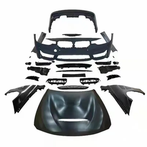 Kit de Carrocería para BMW Serie 3 F30 a M3, Parachoques Delantero, Parachoques Trasero, Faldones Laterales, Guardabarros, Capó GTS, F35 2013-2019, Actualización a Kit M3 - Product Image 1