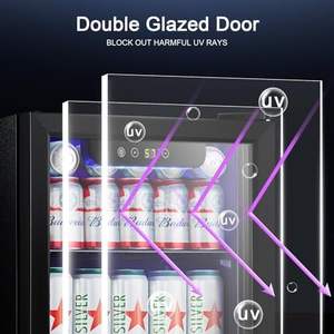 12 bouteilles 48 canettes de boissons réfrigérateur porte en verre pour boissons ou bière vin-<span class=keywords><strong>petit</strong></span> distributeur de boissons pour la maison, le bureau ou le bar - Product Image 6