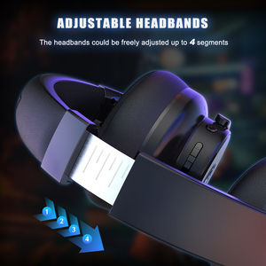 SADES WARDEN tôi không Dây BT 5.0 Over-Ear chơi game tai nghe màu xanh đèn LED 30h pin độ trễ thấp ANC cho PC ps5 Xbox - Product Image 3