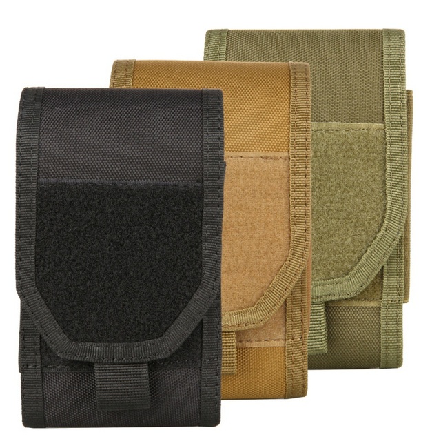 Multi-Function Waterproof Vertical Portable Riding Hiking Tactical Outdoor Oxford Material Belt Type Storage Mobile Phone Sleeve