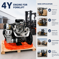 Mesin Bensin SCDC 2.2L 4 Silinder Toyota Buatan Cina Berkualitas Tinggi Tipe Karburator 4Y 68-70kw 4200-4400rpm untuk Forklift