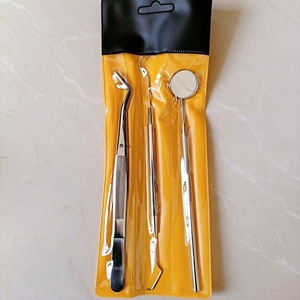 Juego de Herramientas Dentales de Buena Calidad, Kit de Exploración Oral para Dentistas, Espejo, Sonda, Pinzas, Juego de <span class=keywords><strong>Limpieza</strong></span> Dental de 3 Piezas - Product Image 2