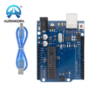 Pour carte de développement UNO-R3 ATmega328P microcontrôleur contrôleur Open Source avec/sans câble de données