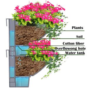 Jardinière murale verticale, jardin vertical, jardinières murales en plastique PP bon marché pour murs verts intérieurs et extérieurs - Product Image 3