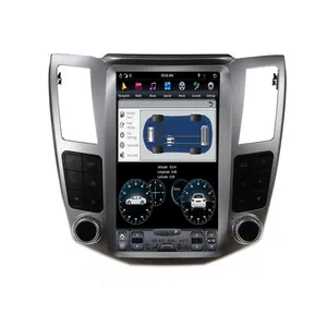 ل كزس RX ل 2004-2007 الفضة نمط تسلا اتصال الرأسي شاشة سيارة مشغل وسائط متعددة الروبوت 11 128GB راديو GPS رئيس وحدة