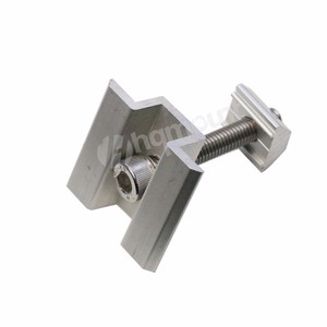 China Solar Mount Manufacturer 35mm-50mm <strong>Framed</strong> Solar Panel Mid <strong>Clamp</strong> Universal PV Mounting Rail <strong>Clamp</strong> - Product Image 3