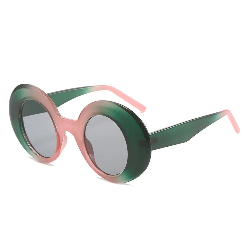Óculos de sol retrô feminino uv400 vintage com armação grande e estilo popular, novidade em vendas