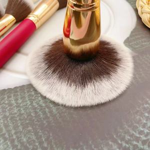 YRX 8Pcs Chinese Red Wooden Handle Professional Soft Nylon Hair Beauty Tools Facial Custom <b>Makeup</b> Brush Foundation Brush - Product Image 6