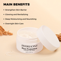 En gros Collagène Gelée Crème Hydratation Éclat Nourrissant Riz Probiotiques Nuit Masque De Sommeil Hydratant