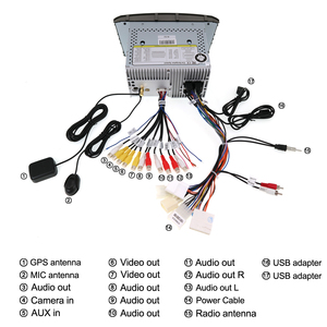 Aotsr Android 10.0 DVD stereo đa phương tiện cho TOYOTA avensis/T25 2003 2008 đài phát thanh GPS navigation Video Tự động âm thanh Navigation - Product Image 6