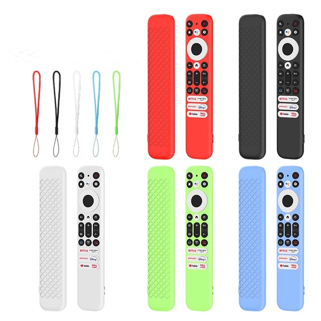 Silicone Remote Case for TCL RC902V Remote Control Cover Shockproof Durable Silicone Casing for TCL RC802NU1 RC813 RC923
