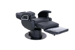 Fauteuil <span class=keywords><strong>de</strong></span> Barbier Électrique Robuste pour Hommes avec Lampe d'Ambiance, Chaise Pivotante en Cuir Synthétique pour Salon <span class=keywords><strong>de</strong></span> Coiffure - Product Image 3