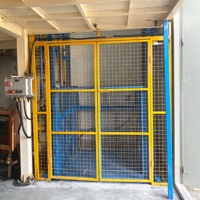 Monte-charge hydraulique vertical pour marchandises, élévateur de fret à rail de guidage pour entrepôt et usage industriel