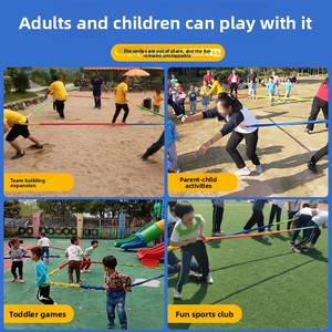 Entretenimiento deportivo Team Building Expansion Game Props Sudeste Noroeste Correr Kindergarten Cuerda de tensión para padres e hijos - Product Image 4