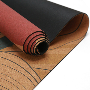 Tapis de yoga <span class=keywords><strong>Tiny4k</strong></span> pour adolescents, antidérapant, en caoutchouc naturel, avec impression personnalisée, en liège écologique, avec sangle de transport - Product Image 4