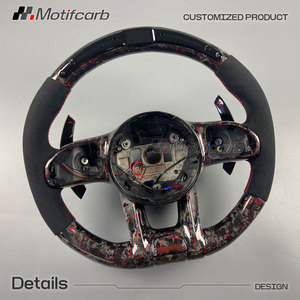 Volante de Fibra de Carbono Personalizado para Mercedes-Benz, Estilo AMG, Actualización 2018-2021, G350, G550, C300, C63 S, CLA, GLA, GLE, GLS, E300, S400 - Product Image 3