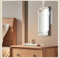 Diffuseur d'huiles essentielles ultrasonique 130 ml mural électrique sans eau contrôlé par application humidificateur rechargeable pour hôtel et maison