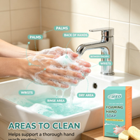 Kit de recharge multipack écologique et durable pour savon moussant pour les mains, en tablettes, pour cuisine et salle de bain, avec étiquette privée et emballage personnalisé