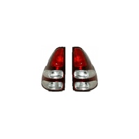 Feux arrière LED pour Toyota Land Cruiser Prado J120, barre lumineuse en forme de L ou de C fumée ou lampe arrière halogène 4x4 auto