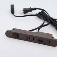 Prise de courant encastrée standard japonaise PSE avec couvercle coulissant, multiprise, connecteur USB femelle, interrupteur externe, fabriqué en Chine