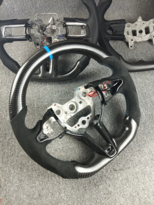 Volant personnalisé en fibre de carbone avec Alcantara bleu pour Hyundai I30N Elantra Sonata <span class=keywords><strong>Genesis</strong></span> |   Mégalomanie - Product Image 3