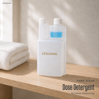 Bouteille souple en plastique à double col de 500 ml et 1000 ml, vide, pour dosage de liquides chimiques, vente en gros