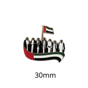 Tùy chỉnh Trung Đông thống nhất Arab Tiểu vương quốc bảy Tiểu vương quốc Vua UAE biểu tượng mạ vàng đúc kim loại điện thoại Sticker <span class=keywords><strong>Pin</strong></span> - Product Image 5