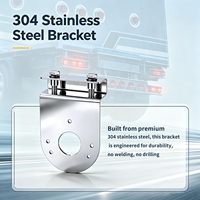 2 supports de fixation en forme de pastèque à 90 degrés pour camion semi-remorque et pick-up, pour éclairage sous carrosserie, sans perçage requis
