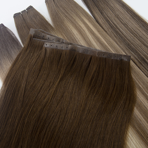 Extensions de cheveux Luxsea Hair Seamless <span class=keywords><strong>Xo</strong></span> Butterfly Machine Double Weft, cheveux russes Remy, double trame, micro-liens, ondulation lisse et soyeuse - Product Image 3