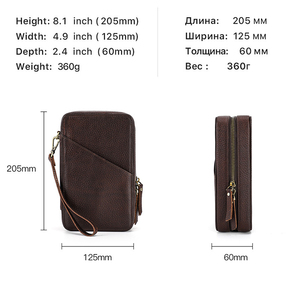Customized Leather Travel Pouch Storage Bag <b>Tablet</b> Electronics Cable Accessories Organizer Digital Products Cable <b>Charger</b> Cases - Product Image 4