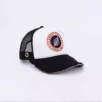 Venta al por mayor de fábrica: Gorra de béisbol de lona vintage desgastada con diseño de camionero, ajustable y transpirable, con visera a cuadros.