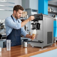 Máquina de helados soft serve, máquina de helados soft de doble compresor, máquina para hacer gelato