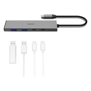 <b>Hub</b> USB 3.2 Gen2 Gray 4 porte 00200147 - Product Image 3