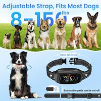 Multifunktionales Smartes Anti-Bell-Halsband für Hunde mit Vibrations-, Ton- und Schockmodi, IP67 Wasserdicht, Wiederaufladbar, 10-20 Stunden Akkulaufzeit