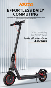 Scooter Eléctrico Plegable Emovi para Adultos, Venta al Por Mayor de Fábrica, Autonomía de 25-30 km, 30 km/h, Motor de 500 W, Resistente al Agua, Suspensión Trasera, 36 V, 10.4 Ah - Product Image 3