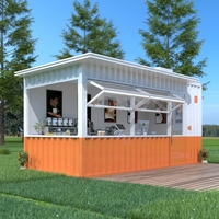 JHCE - Casas Contenedor Móviles de 20 Pies Personalizadas, Puestos de Comida Rápida, Cafeterías, Quioscos, Tiendas Escolares, Tiendas al Aire Libre