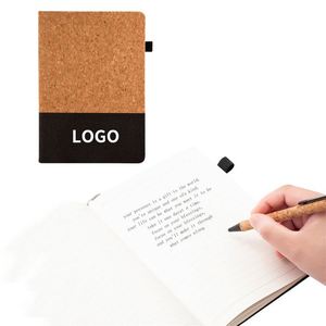 2026 Hot Promotional Corporate Gift Journal Notebook Cork Splicing Hard Cover Eco Friendly Notebook - Product Image 3