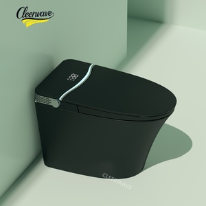 Inodoro Inteligente con Diseño AI S-Trap, Opción de Montaje en Suelo, Negro, Control Remoto, Asiento con Calefacción, Doble Descarga, Cerámica, Moderno, para Baño - Product Image 1