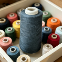 32S Black Polyester Yarn, Soft for Knitting Socks & Garments