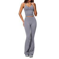 Nouvel ensemble de yoga taille haute 2026 pour femme, tenue de course amincissante effet ventre plat, soutien-gorge de sport antichoc et leggings de sport