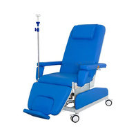 LHOCS Chaise de dialyse manuelle ajustable Chaise médicale personnalisable pour perfusion et don de sang pour hémodialyse